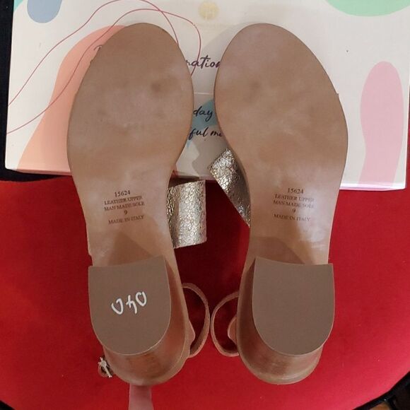 Barbara Barbieri Luxury Leather Heeled Sandals Size 9 - Picture 10 of 11